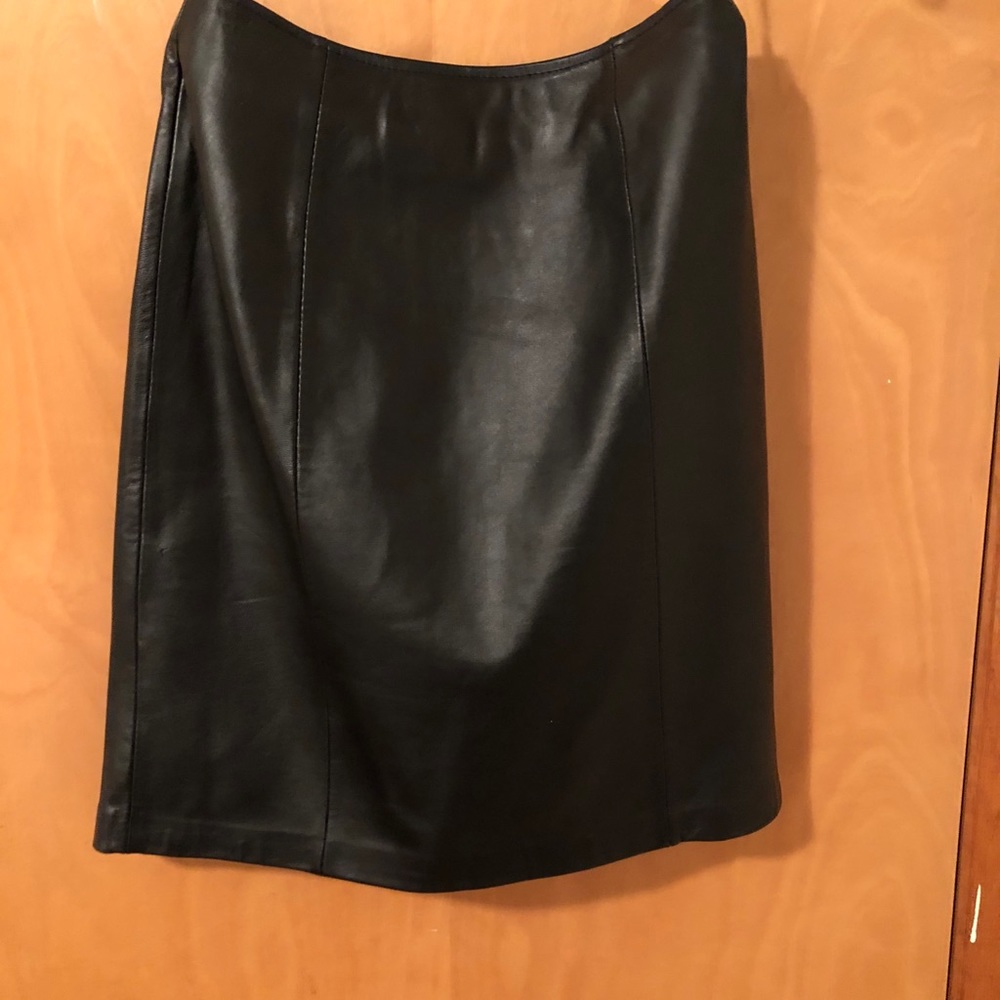 100% leatherSkirt